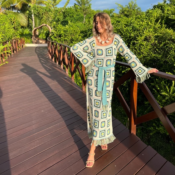 crochet Maxi Dress - Picture 3 of 7